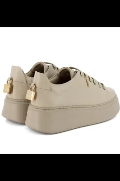 Damskie Carinii Skórzane Sneakersy Damskie | Beżowe Sneakersy Damskie*Beżowe sneakersy na platformie --B9580-T43-000-000-F69