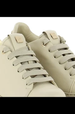 Damskie Carinii Skórzane Sneakersy Damskie | Beżowe Sneakersy Damskie*Beżowe sneakersy na platformie --B10076-T43-000-000-G75