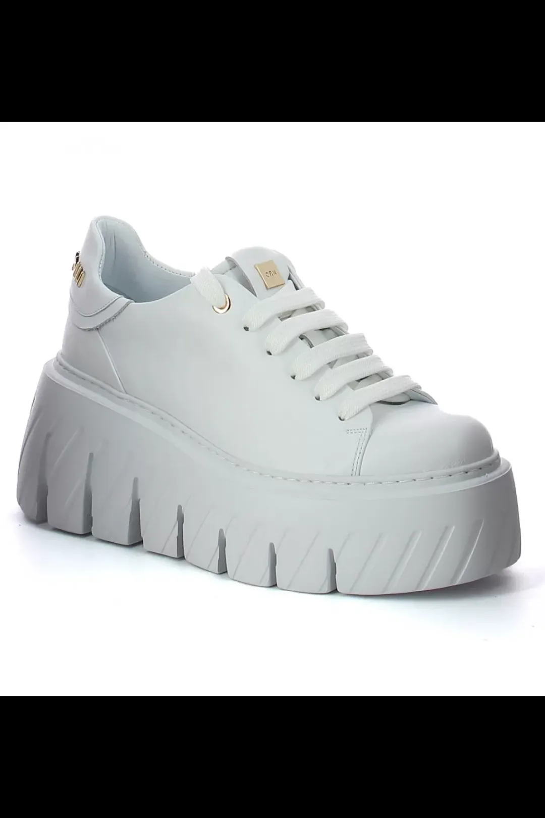 Damskie Carinii Na Platformie | Białe Sneakersy Damskie*Białe sneakersy na platformie --B10076-L46-000-000-G75