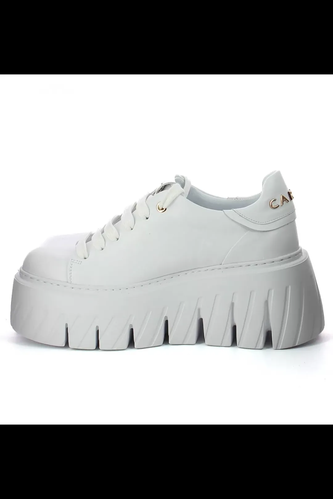 Damskie Carinii Na Platformie | Białe Sneakersy Damskie*Białe sneakersy na platformie --B10076-L46-000-000-G75