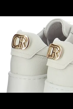 Damskie Carinii Skórzane Sneakersy Damskie | Na Platformie*Białe sneakersy na platformie --B9040-L46-000-000-000