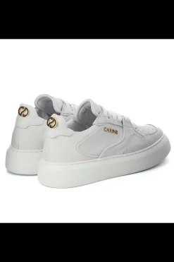 Damskie Carinii Skórzane Sneakersy Damskie | Na Platformie*Białe sneakersy skórzane --B9492-I81-000-000-F69
