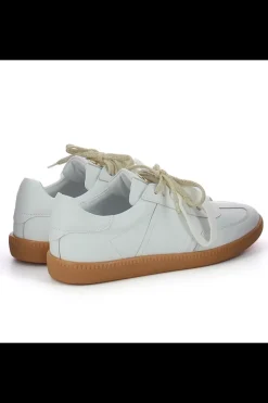Damskie Carinii Skórzane Sneakersy Damskie | Białe Sneakersy Damskie*Białe sneakersy skórzane --B10331-L46-000-000-000