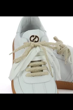 Damskie Carinii Skórzane Sneakersy Damskie | Białe Sneakersy Damskie*Białe sneakersy skórzane --B10331-L46-000-000-000
