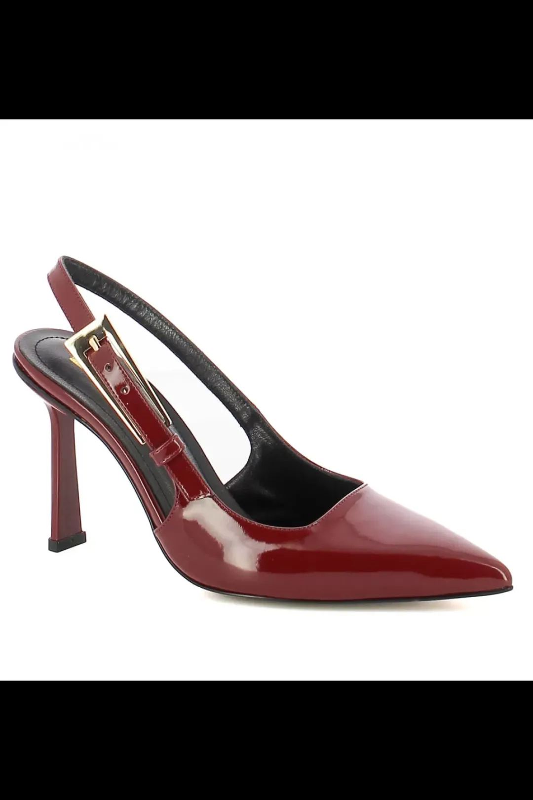Carinii Eleganckie | Na Obcasie*Bordowe czółenka lakierowane --B10271-688-000-000-000