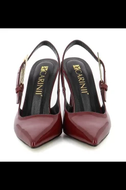 Carinii Eleganckie | Na Obcasie*Bordowe czółenka lakierowane --B10271-688-000-000-000