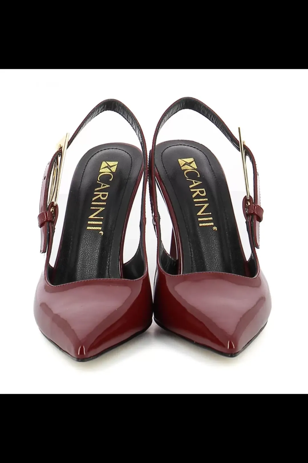 Carinii Eleganckie | Na Obcasie*Bordowe czółenka lakierowane --B10271-688-000-000-000
