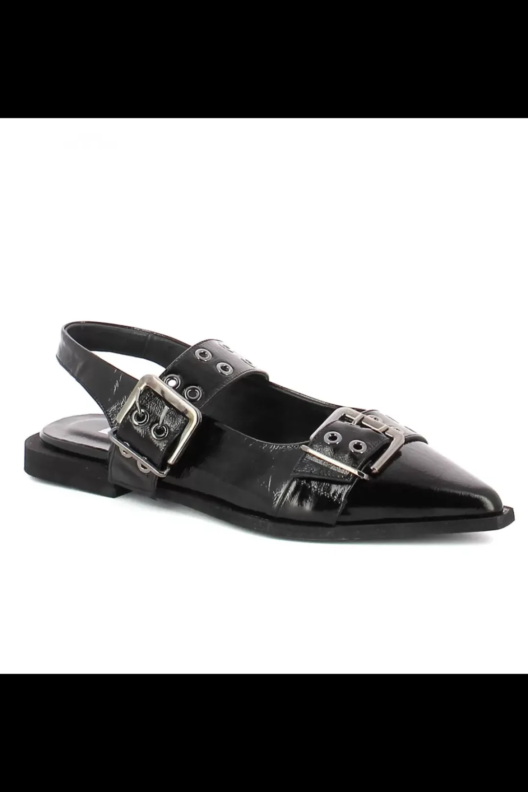Carinii Baleriny*Czarne baleriny lakierowane --B9995-037-000-000-000