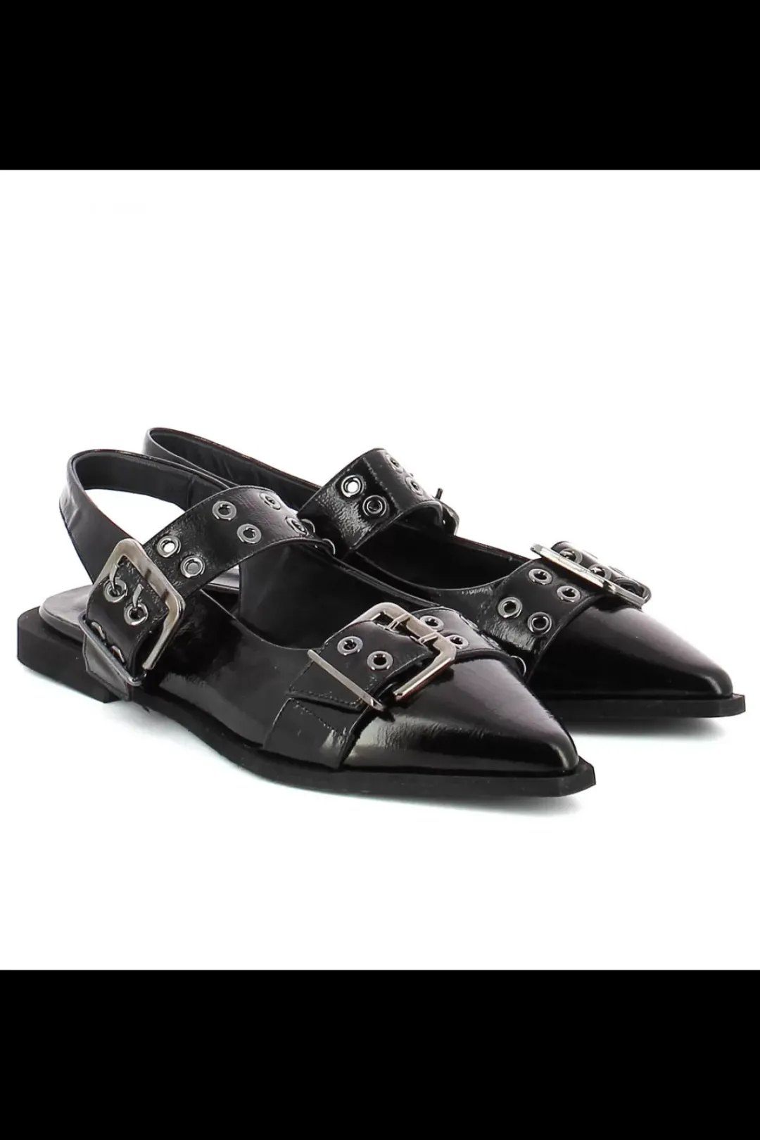 Carinii Baleriny*Czarne baleriny lakierowane --B9995-037-000-000-000