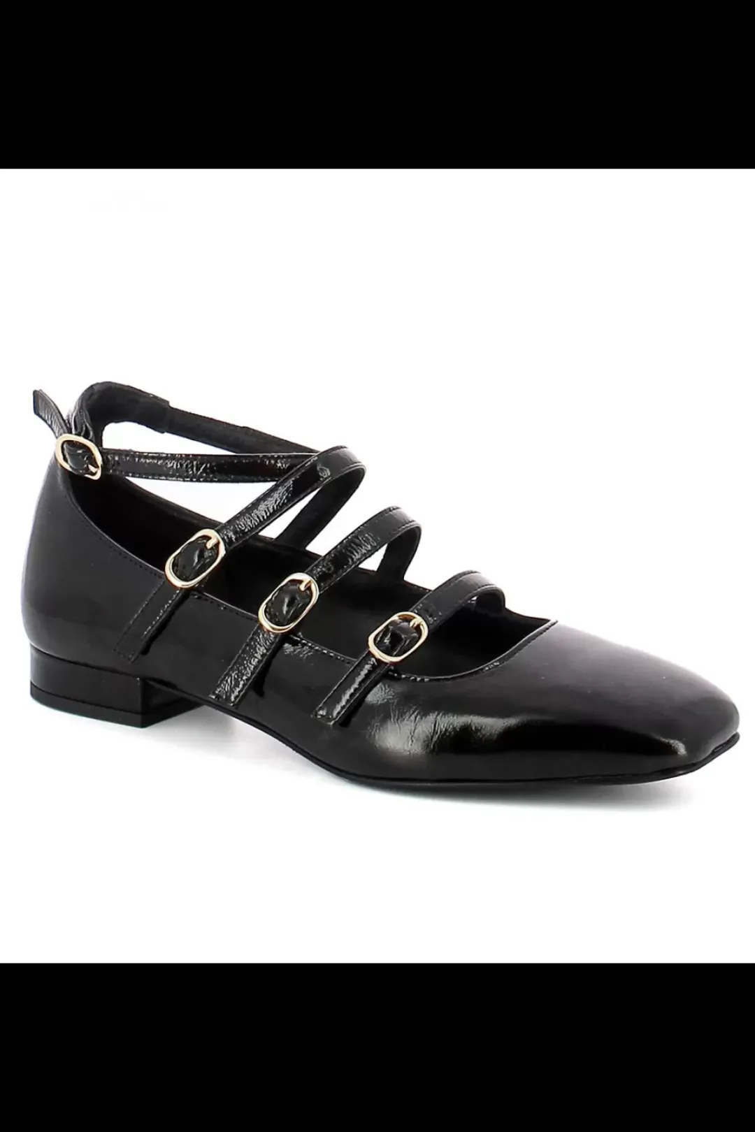 Carinii Baleriny*Czarne baleriny Mary Jane --B9965-037-000-000-000