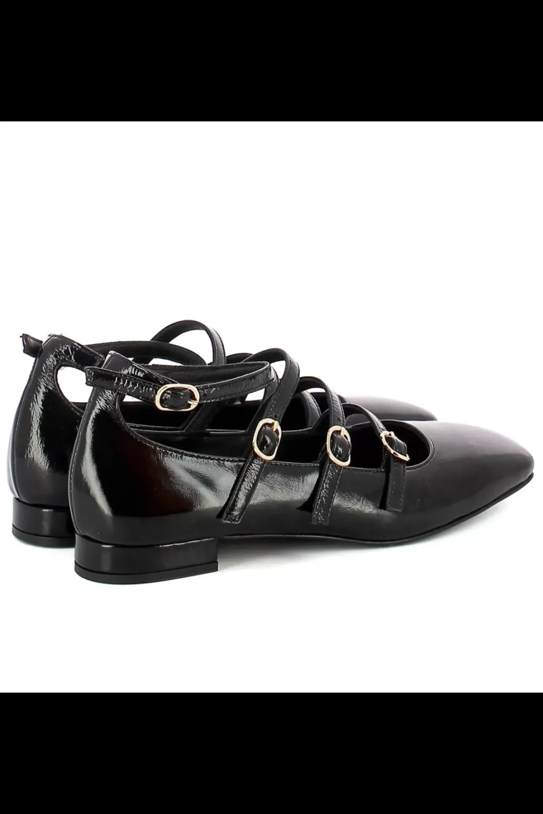 Carinii Baleriny*Czarne baleriny Mary Jane --B9965-037-000-000-000