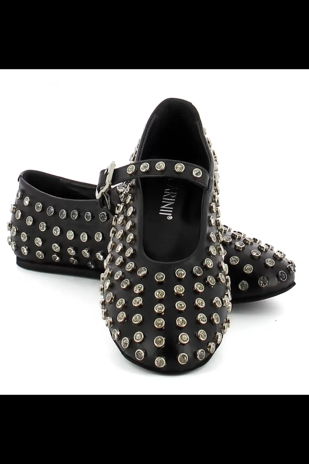 Carinii Baleriny*Czarne baleriny z paskiem --B9960-353-000-000-000