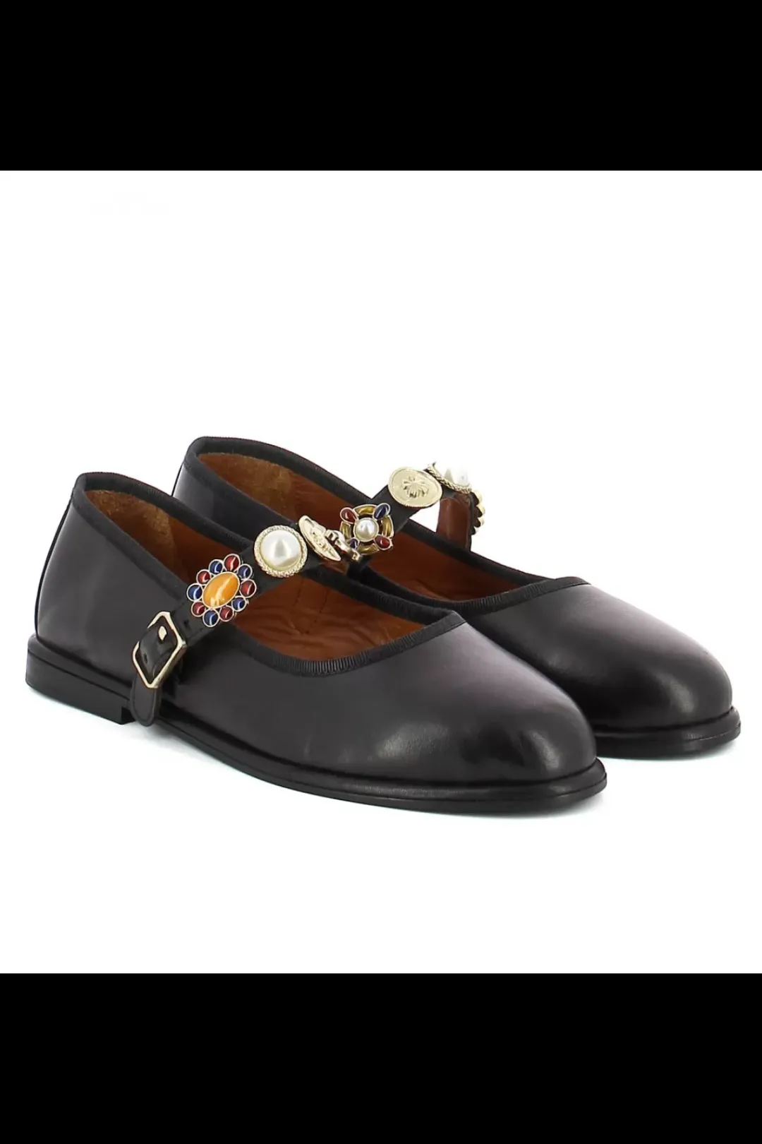 Carinii Baleriny*Czarne baleriny z paskiem --B10200-E50-000-000-000