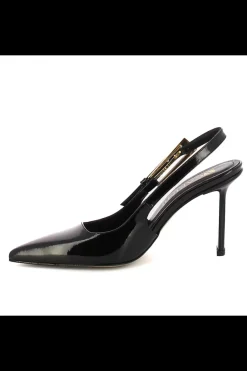 Carinii Eleganckie | Na Obcasie*Czarne czółenka lakierowane --B10271-037-000-000-000