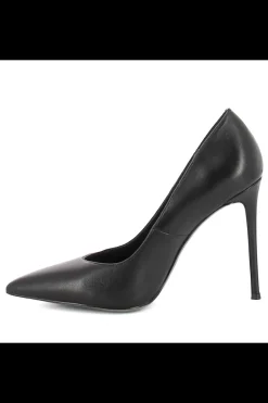 Damskie Carinii Czarne Półbuty Damskie | Na Obcasie*Czarne czółenka skórzane --B10336-E50-000-000-000