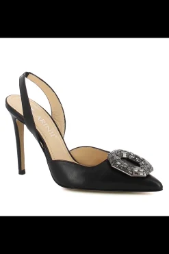 Damskie Carinii Czarne Półbuty Damskie | Eleganckie*Czarne czółenka z paskiem --B6456-353-000-000-000