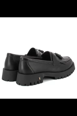 Damskie Carinii Czarne Półbuty Damskie | Eleganckie*Czarne mokasyny z chwostami --B10000-353-000-000-000