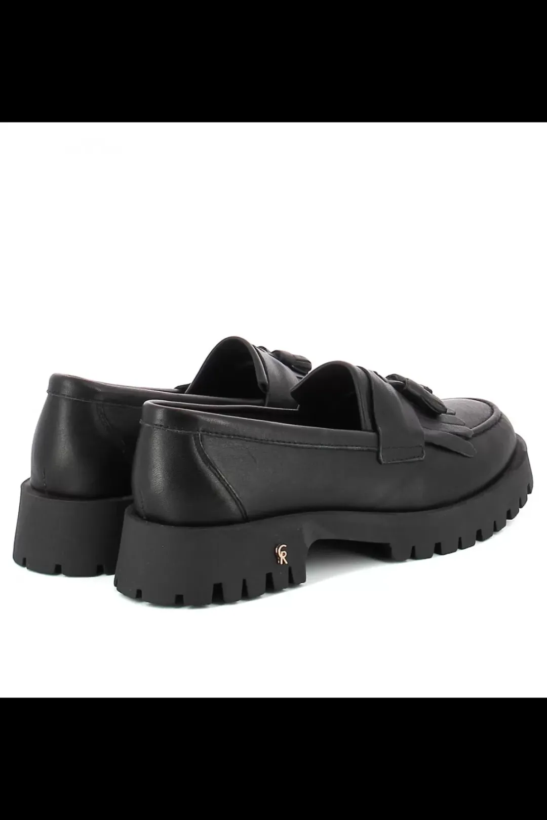 Damskie Carinii Czarne Półbuty Damskie | Eleganckie*Czarne mokasyny z chwostami --B10000-353-000-000-000