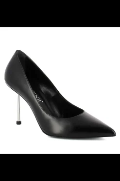 Damskie Carinii Czarne Półbuty Damskie | Eleganckie*Czarne skórzane czółenka --B6416-353-000-000-000
