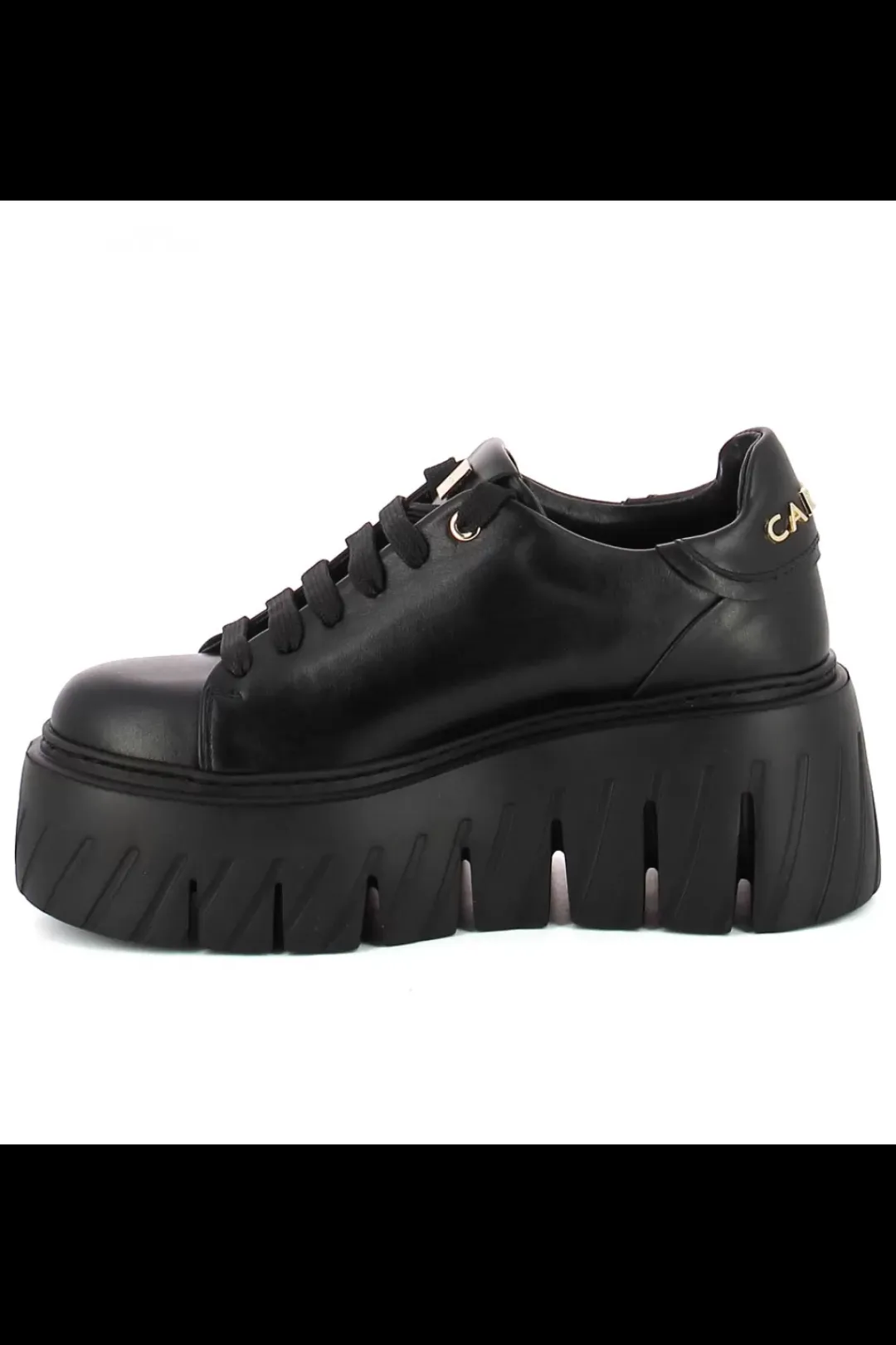 Damskie Carinii Na Platformie | Czarne Sneakersy Damskie*Czarne sneakersy na platformie --B10076-E50-000-000-000