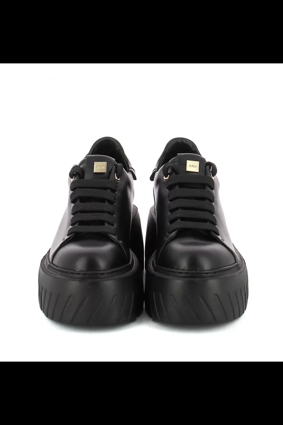 Damskie Carinii Na Platformie | Czarne Sneakersy Damskie*Czarne sneakersy na platformie --B10076-E50-000-000-000