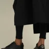 Damskie Carinii Skórzane Sneakersy Damskie | Czarne Sneakersy Damskie*Czarne sneakersy skórzane --B9040-J23-000-000-G23