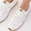 Damskie Carinii Skórzane Sneakersy Damskie | Białe Sneakersy Damskie*Komfortowe skórzane sneakersy --B10355-L46-000-000-000
