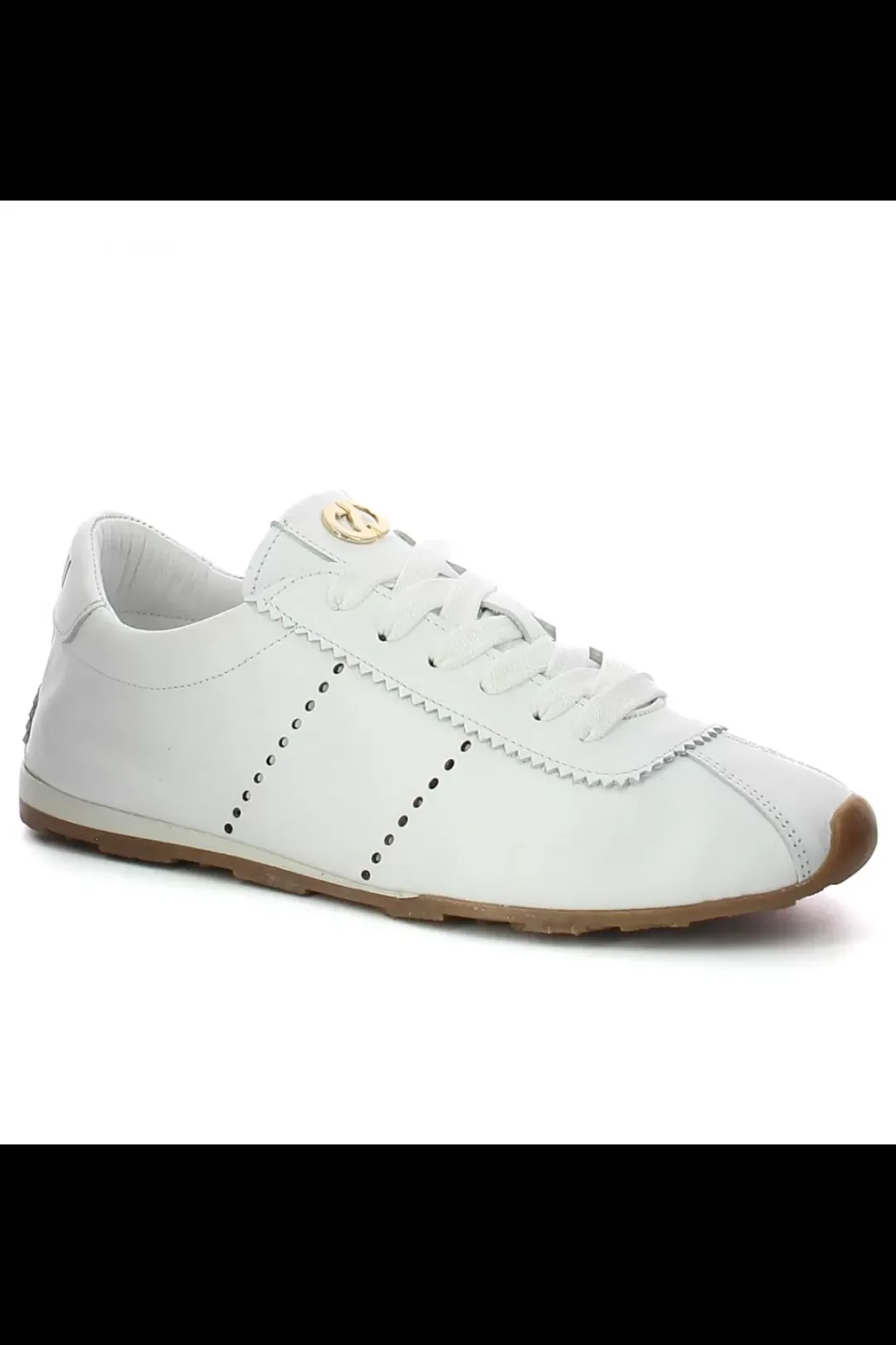 Damskie Carinii Skórzane Sneakersy Damskie | Białe Sneakersy Damskie*Komfortowe skórzane sneakersy --B10355-L46-000-000-000