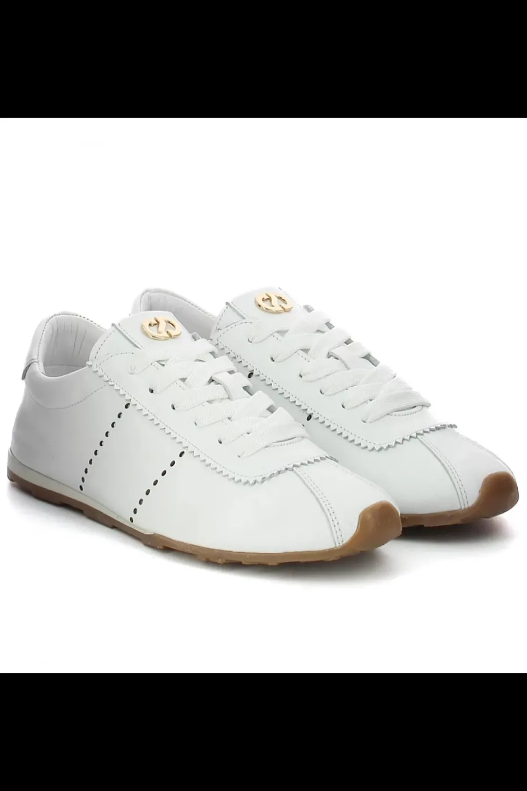 Damskie Carinii Skórzane Sneakersy Damskie | Białe Sneakersy Damskie*Komfortowe skórzane sneakersy --B10355-L46-000-000-000