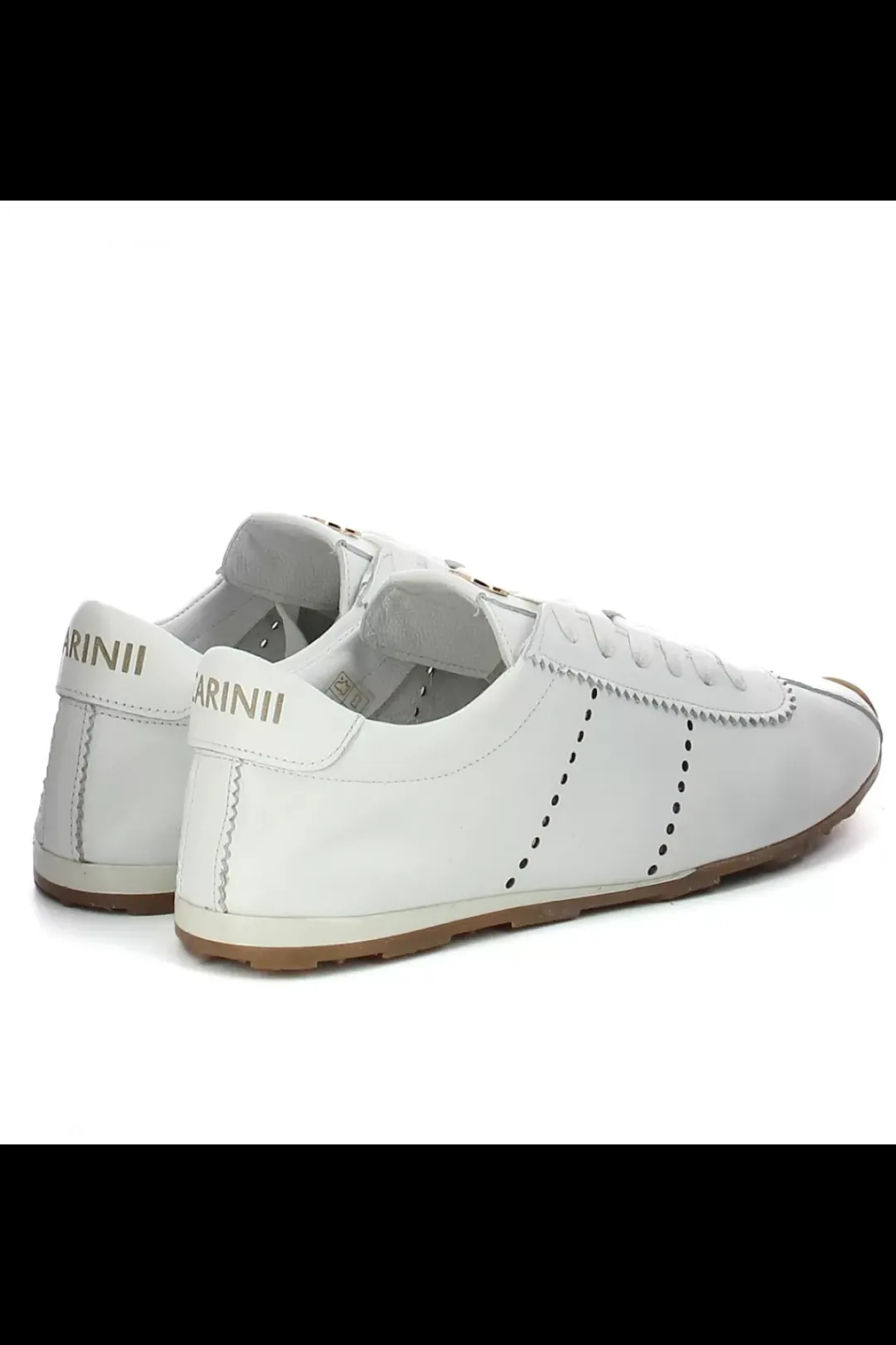 Damskie Carinii Skórzane Sneakersy Damskie | Białe Sneakersy Damskie*Komfortowe skórzane sneakersy --B10355-L46-000-000-000