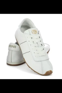 Damskie Carinii Skórzane Sneakersy Damskie | Białe Sneakersy Damskie*Komfortowe skórzane sneakersy --B10355-L46-000-000-000