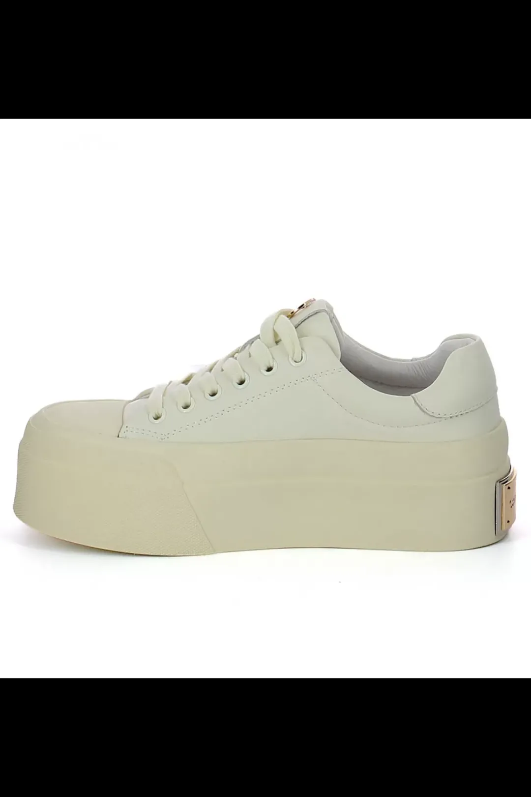 Damskie Carinii Beżowe Sneakersy Damskie*Kremowe sneakersy z ozdobą --B10032-491-000-000-000