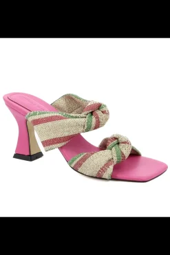 Carinii Na Obcasie | Eleganckie*Różowe klapki na obcasie --B6412-619-420-000-000